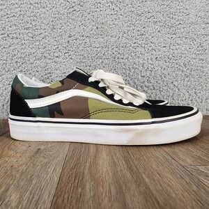 Vans Old Skool Camouflage Sneakers Women's Size 7.5 Men's Size‎ 6 Low Top Shoes